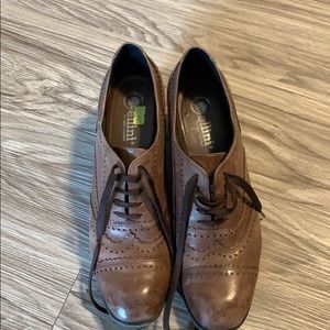 Brown mini boot with laces